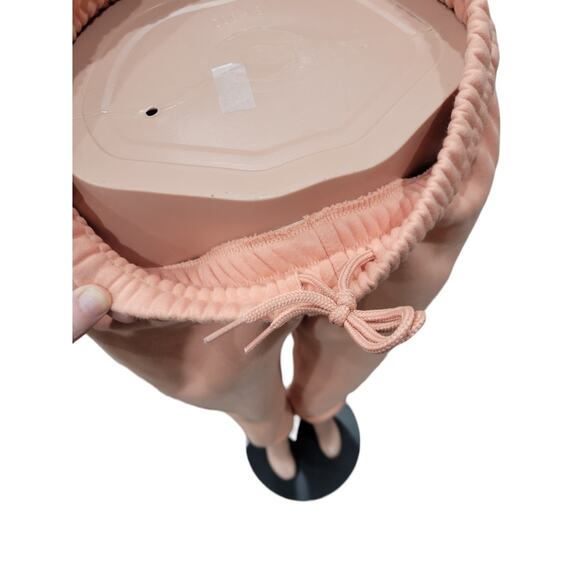 Adidas Women's Adicolor Essentials Fleece Jogger Pants – Peach, Size 30 Waist - Picture 11 of 15